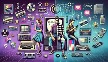 contrast between Generation X and Generation Z
