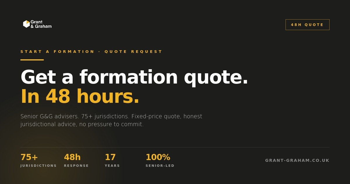 Grant and Graham Ltd Start-a-formation form