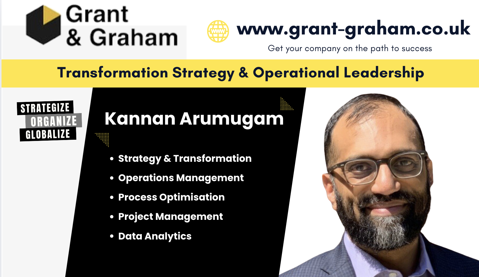 Kannan Arumugam CV cover — Grant & Graham