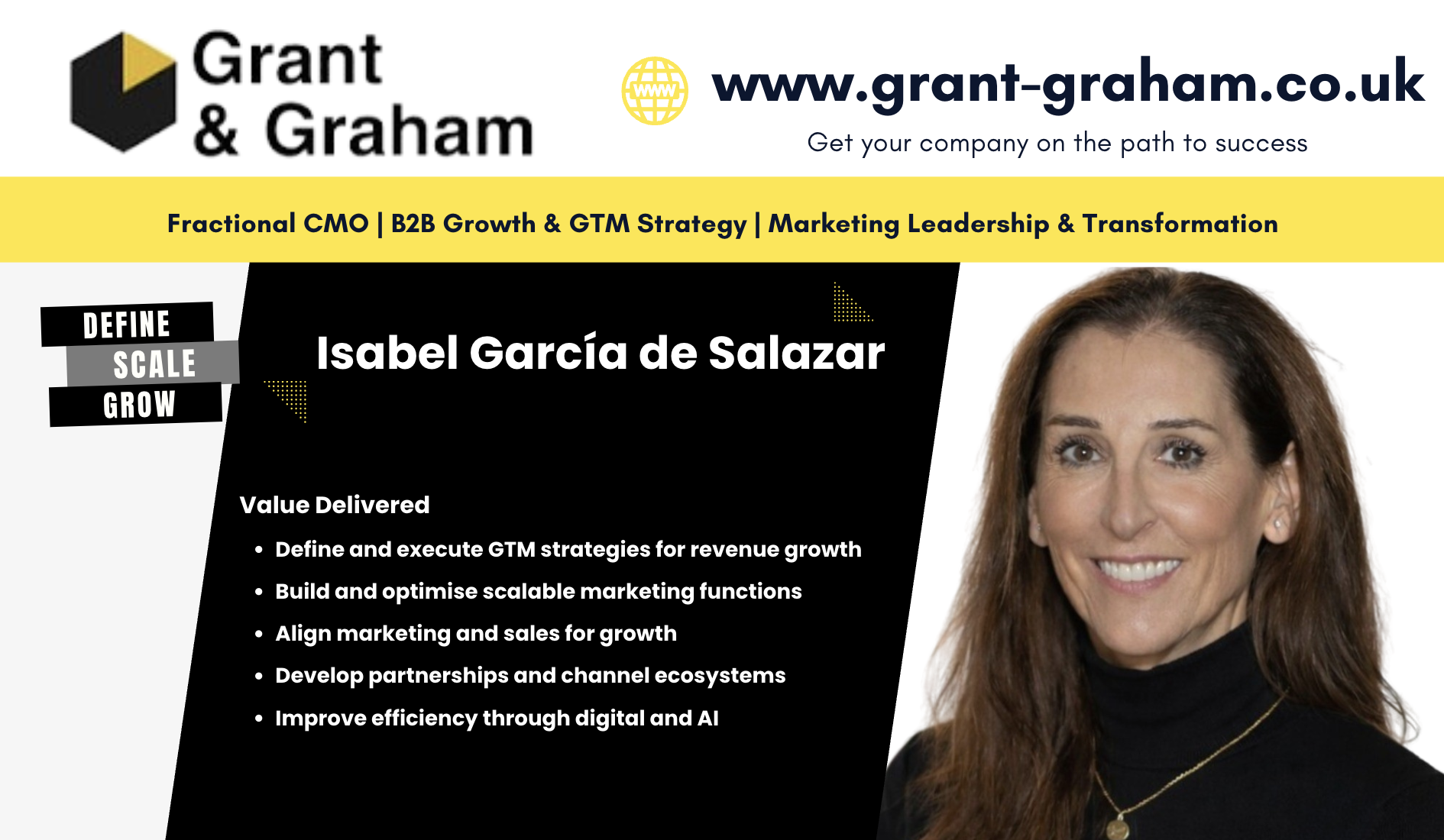 Isabel García de Salazar CV cover — Grant & Graham